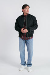 GIUBBOTTO BOMBER NYLON NERO